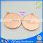 Q-2861 Metal Logo Tag for Bags Red Anti Color Beautiful Round Shape