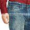 Biker Jeans Blue Denim jeans pantalon (LOTK089)