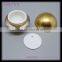 Ball & gold color cream jar Round Acrylic Plastic Cream Jar skin care cosmetic packaging