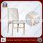 White PU Leather Wood Design Hotel Chair