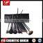 12-piece Perfect Makeup Brushes Set with black portable cosmetic pouch