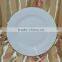 daily used porcelain soup plate cut edge ceramic plate