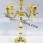 Modern Gold Candelabra For Weddings Centerpiece And Metal Gold Candelabra Standing On The Floor