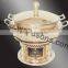 brass plated rounded base chafing dish for sale | 2016 metal made high quality dish