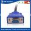 High quality adapter 15 Pin 1 vga male to 2 vga female vga monitor Y splitter cable for computer pc laptop
