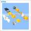 For coating machine Plastic blind hole spray stop nozzle with pipe clamp