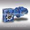 CKM05B helical hypoid spiral bevel gearbox with flange input 48B