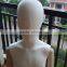 Factory Low Price Sale Fiberglass OR Fabric Wrapped Fabric Torso Kids Mannequin With Wood Arm