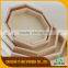 Professional Accept Oem Hexagon Wooden Tray