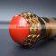 Beautiful aluminium wine bottle cap with green red bead