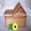 Unfinished conjoined kids pine wood cutting toys house shape wood toys for sale