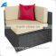 Outdoor rattan 6 seater sofa set all weather furniture