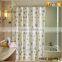 waterproof polyester shower curtain with decorative flowers