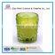 Crystal Cheap Christmas Glass Votive Candle Holders with Embossed