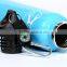 colorful sports water aluminium bottle with carabiner lid