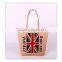 Jute and Hessian hand bag can print any country national flag design,storage bags