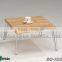 2015 high gloss wooden legs for modern folding wooden coffee table