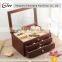 Luxurious beautiful latest style custom made packing wooden jewelry box