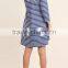 2017 hot new products Classic stripe knit dress CROCHET STRIPE DRESS