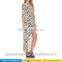 2016 OEM Wholesale Fashion Design Summer Woman Maxi Long Sleeve Beach Dress Chiffon Dress