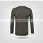 Brief figuring style 100% polyester casual mens long sleeve t shirt sport t shirt