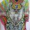 Multicolor CAFTAN Digital print crepe silk LONG kaftan tunic poncho