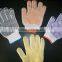 cotton glove with pvc dots