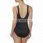 Womens One Piece Swimsuit Custom Color Striped Shelf Bra Square Neck Women Swimwear Built In Padding Front Lining Bodysuit