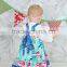 Baby Girl Christmas Dress Kids Reindeer Printed Flutter Sleeve Dress