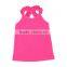 Wholesale Girls Boutique Clothes Newborn Blank Tank Top Ruffle Cotton Shirt