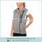 66% cotton 34% polyester Bonded zip pocket asymmetrical cut Fleece Vest