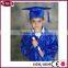 High quality graduation hood cap and gowns blue graduation gown