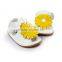 sum flower cute baby shoes, soft feel high quality PU leather baby sandals