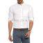White Regular Solid Long Sleeve 100% cotton Shirt