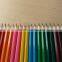 7"24 pcs water color pencils in paper box.