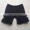 Wholesale baby yellow icing ruffled shorts wholesale girl summer clothes solid color cotton children shorts