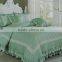 4 Pieces Plain Dyed Silk Cotton Satin Bed Sheet Set