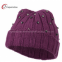 Berry Hematite Stud Knit Winter Hats Red Elastic For Ladies