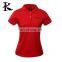 Female stand collor anti-pilling plain sports t shirt