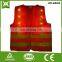 factory custom 16/14 flashing led reflective safety vest for LED lights