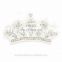 2016 Trendy Alloy Rhinestone Tiara Clear Crystal for Accessories with Good Plating
