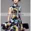 Ladies high quality sleeveless cotton umbrella dress supplier