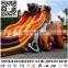 Happy Kids Playing Inflatable Cannon Slide Big Shot Inflatable Slide