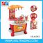 Touch sensing kitchen toy set with music and light for children