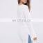 OEM Plain Printed long sleeve t-shirt/ longline t shirt/ extended t shirt wholesale