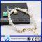 wholesale hand made beads compound with alloy hand chain pendants bracelet