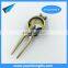 Custom logo golf blank divot tool with blank golf ball marker