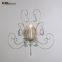 RM2249 classic Glass Candle Shape Retro antique brass Iron Crystal Wall Light fixture