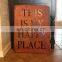 Custom Molded Corten Steel Rustic House Signs