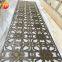 Brass PVD brushed stainless steel decorative screen laser cut wall panel for hotel restaurant decoration